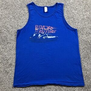 Vintage Back To The Future Shirt Size Large Tank Top Graphic Made in USA